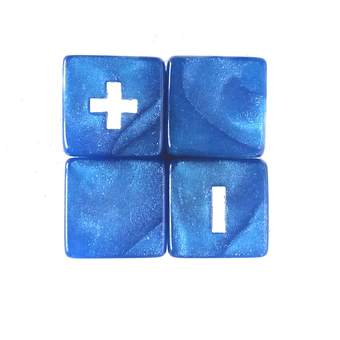 Horizon Fate Dice - Pearl Blue with White Symbols