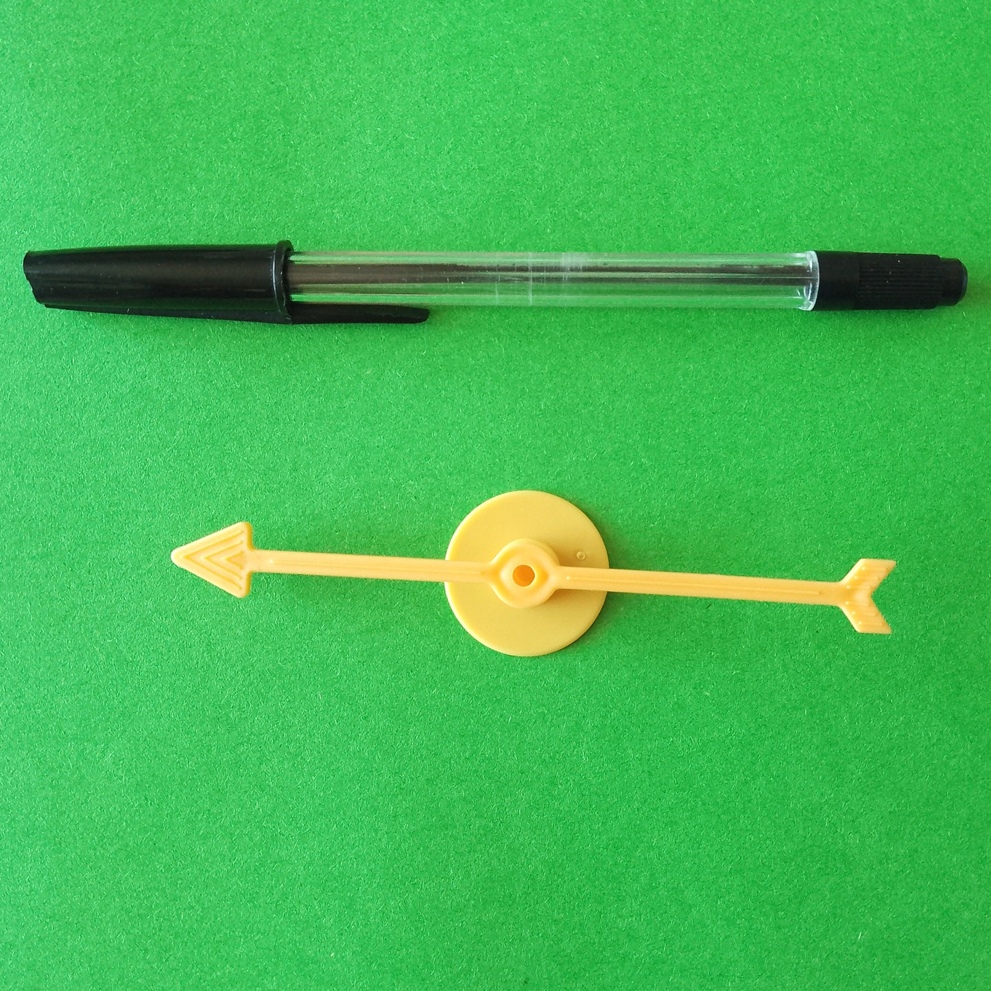 Yellow Arrow Board Game Spinner - 10cm