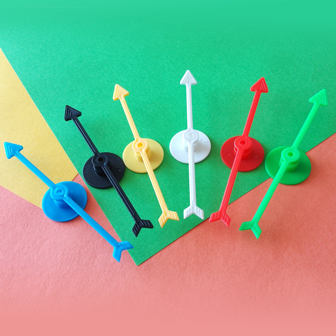 How to put together arrow spinners for board games – with pictures!