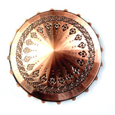 Metal D20 Spinner Dice in Antique Copper