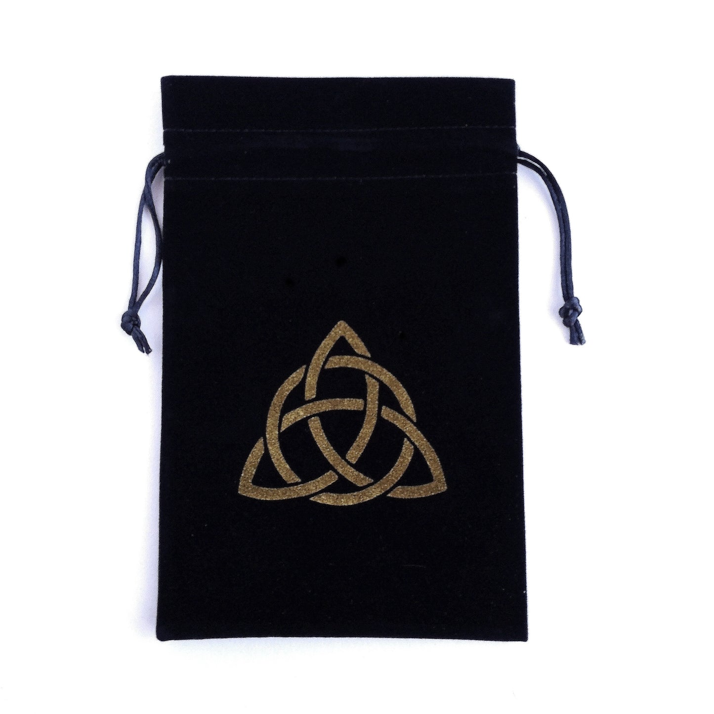 Celtic Black Velvet Bag - 22x14cm