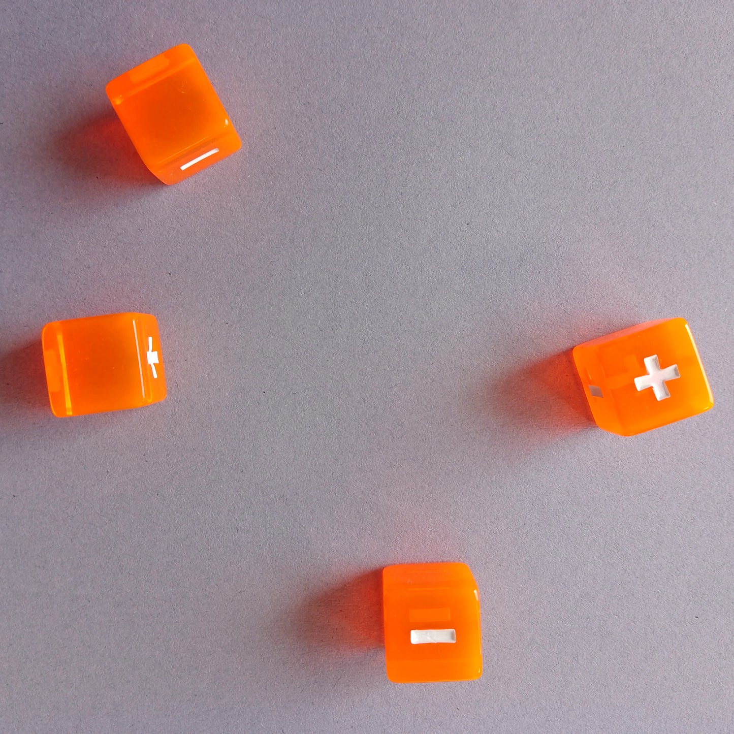 Forge Embers Fate Dice - Fiery Orange with White Symbols