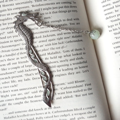 Light of the Dragon Metal Bookmark - with Glow in the Dark Orb