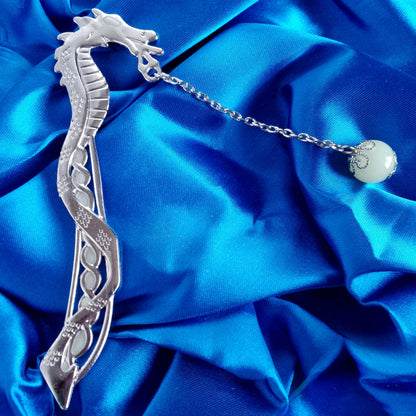 Light of the Dragon Metal Bookmark - with Glow in the Dark Orb