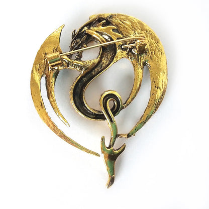 Enamel Green Dragon Pin