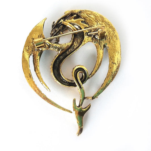 Enamel Green Dragon Pin