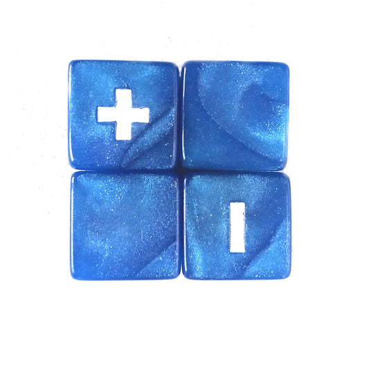 Horizon Fate Dice - Pearl Blue with White Symbols