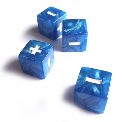 Horizon Fate Dice - Pearl Blue with White Symbols