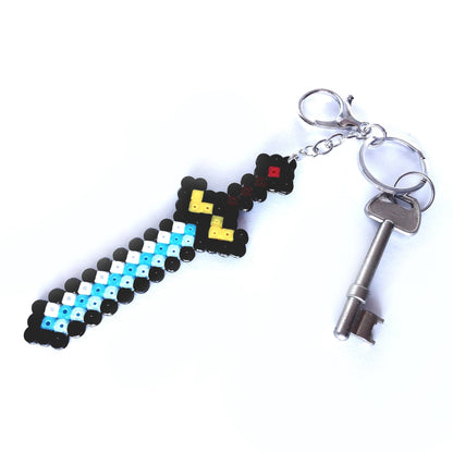 Fantasy Retro Pixel Sword Keyring