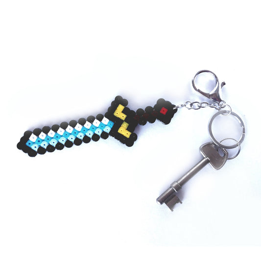 Fantasy Retro Pixel Sword Keyring