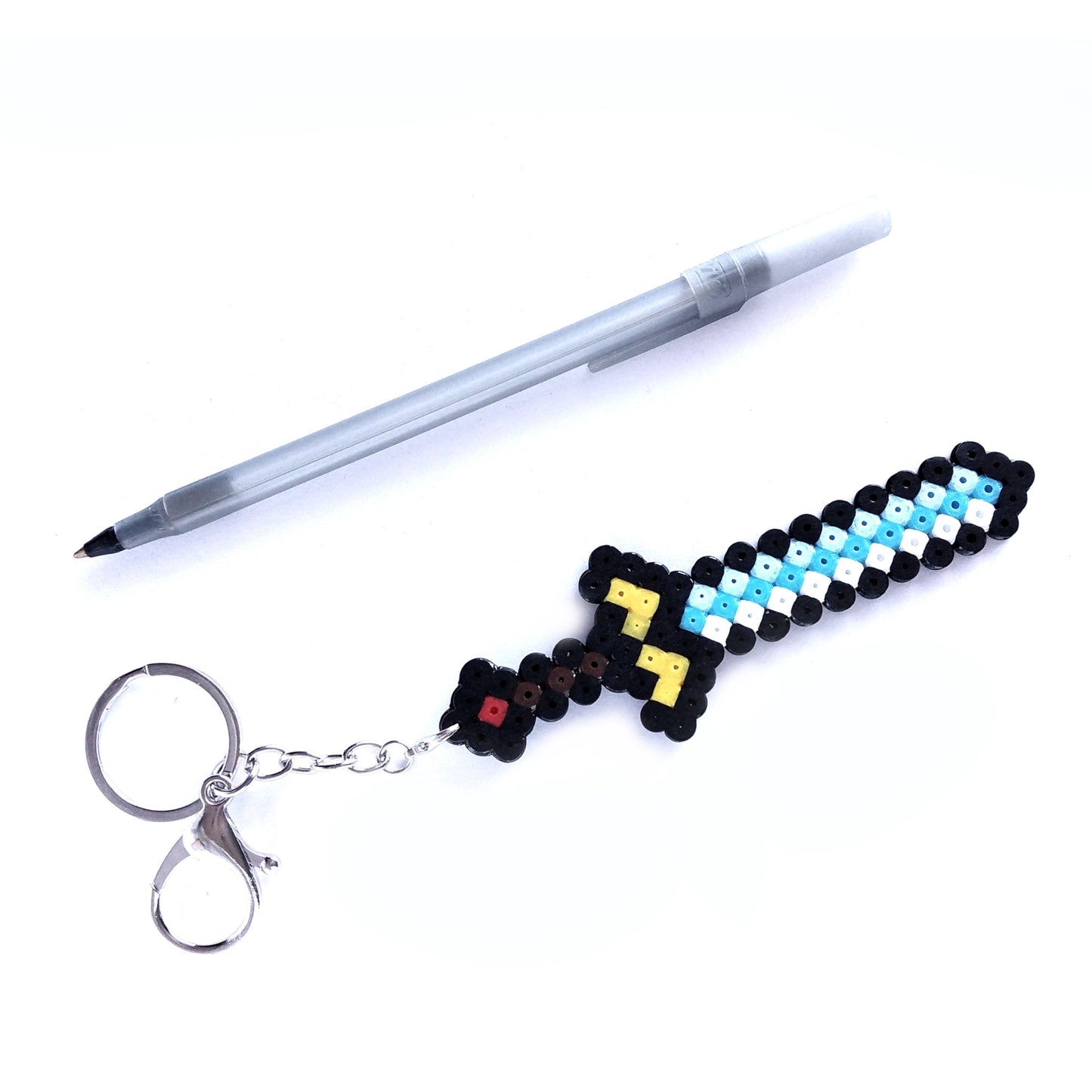 Fantasy Retro Pixel Sword Keyring