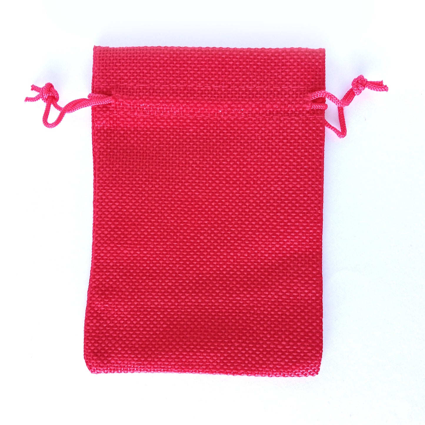 Jute Drawstring Dice Bag - Wayward Warrior Red