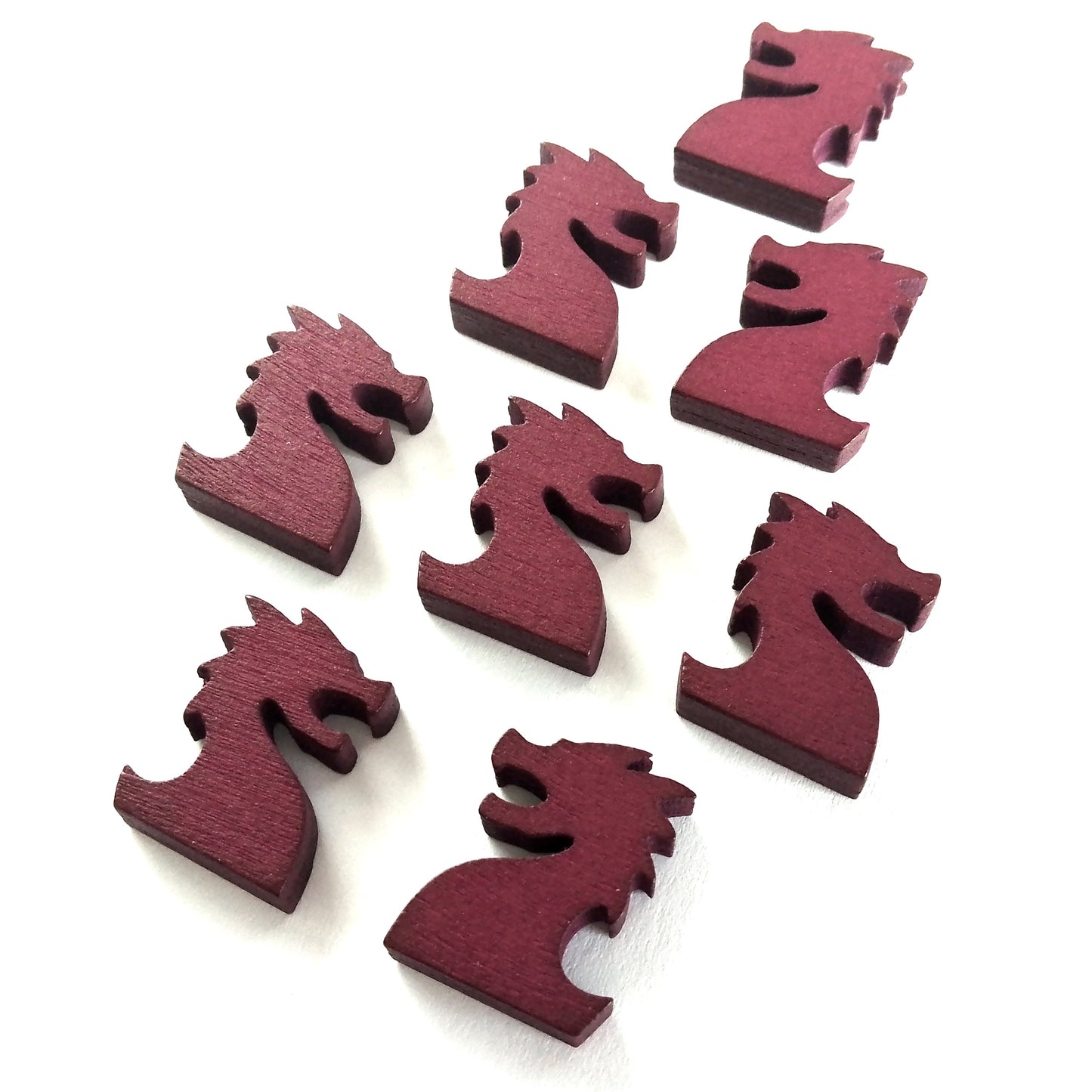 Wooden Red Dragon Tokens