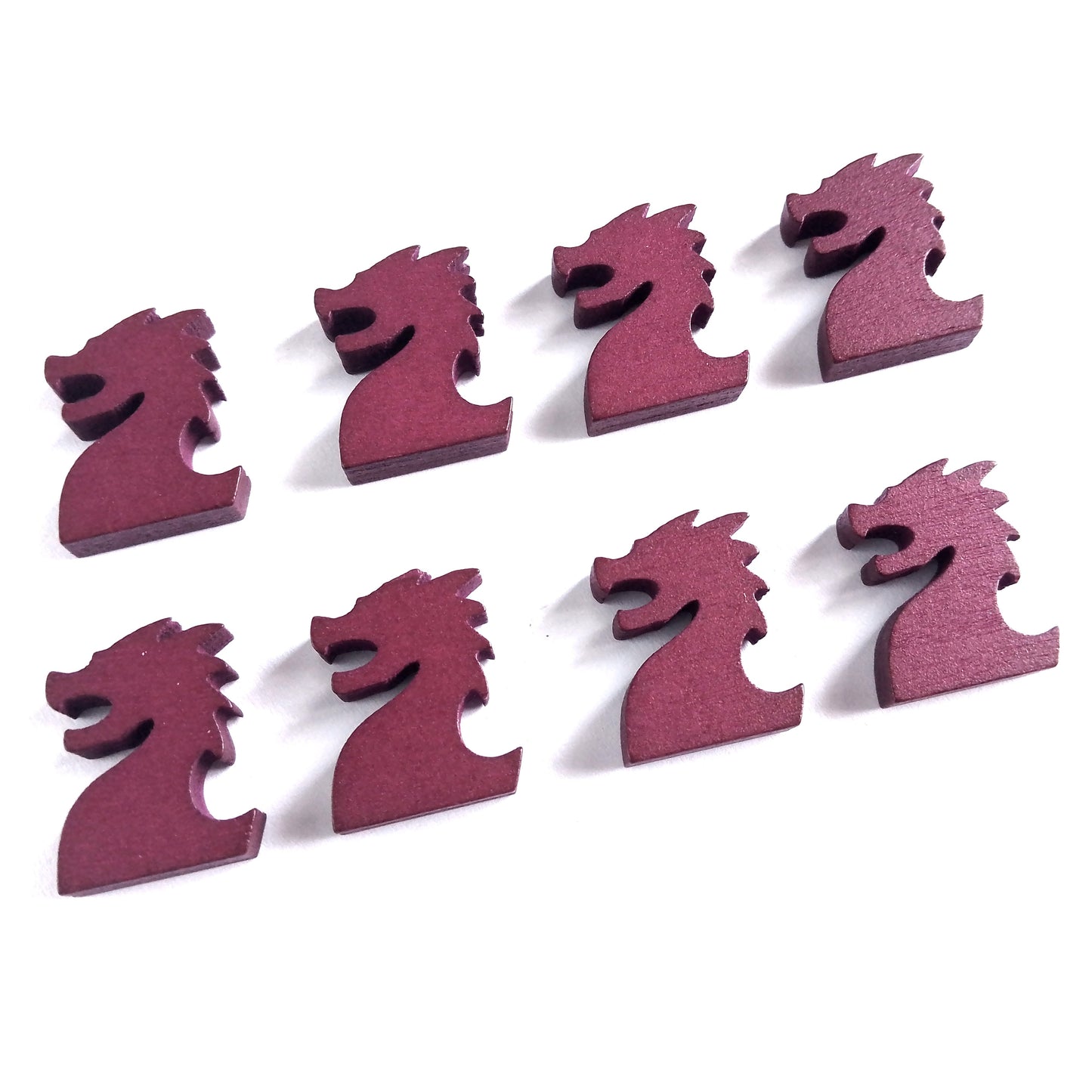 Wooden Red Dragon Tokens
