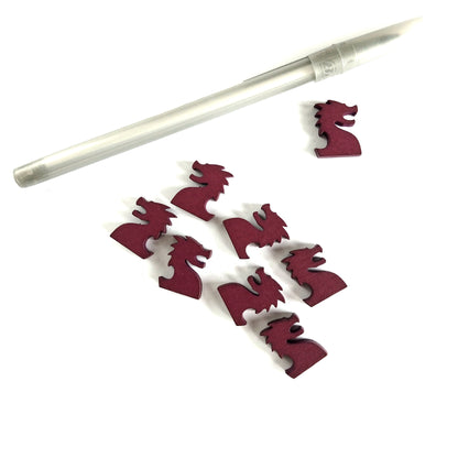 Wooden Red Dragon Tokens