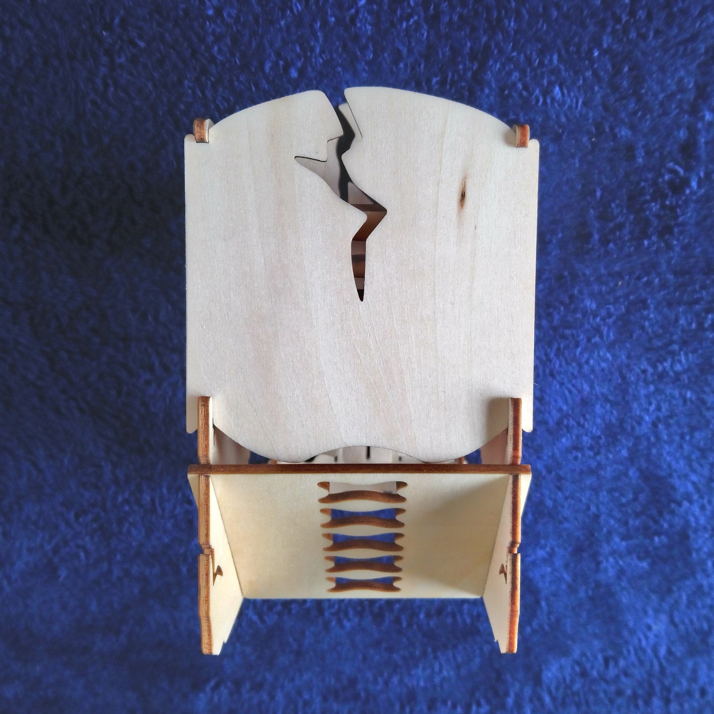 Wooden Skull Dice Tower