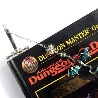 Green Dragon Fantasy Metal Bookmark