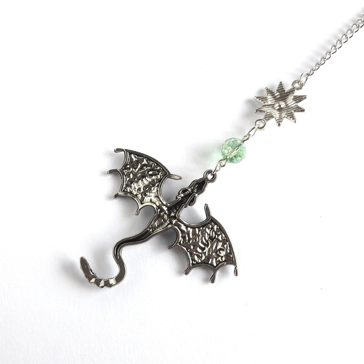 Green Dragon Fantasy Metal Bookmark