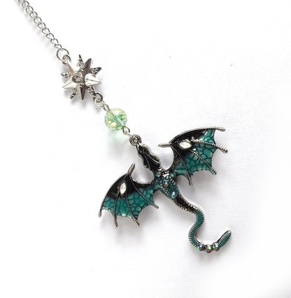 Green Dragon Fantasy Metal Bookmark