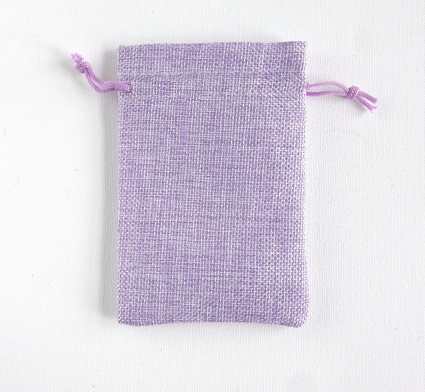 Jute Drawstring Dice Bag - Whimsical Witch Purple