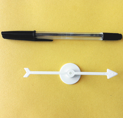 White Arrow Board Game Spinner - 10cm