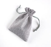 Jute Drawstring Dice Bag - Wizened Wizard Grey