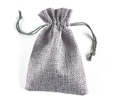 Jute Drawstring Dice Bag - Wizened Wizard Grey